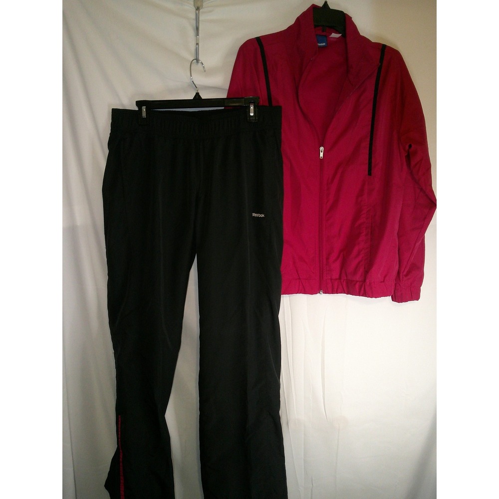 Vintage Reebok Tracksuit Set Running Jogging Athletic Jacket Pants Activewear L‎